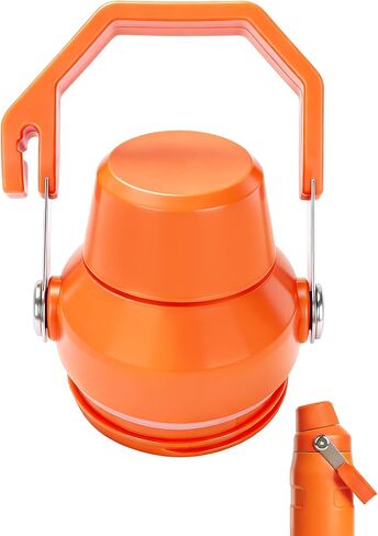 Lid Replacement for Stanley IceFlow Fast Flow Bottle, Top Cover for Stanley IceFlow Fast Flow 16oz 24oz 36oz 50oz, Leakproof Lid with Cap Holder for Travel & Sports, Dishwasher Safe BPA-Free,Orange in Saudi Arabia