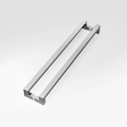 36 inch Large Push Pull Double Sided Commercial Storefront Door Handles for 10-20mm Glass Heavy Duty 1.5mm Thick 304 Stainless Steel Round H Shaped in Saudi Arabia