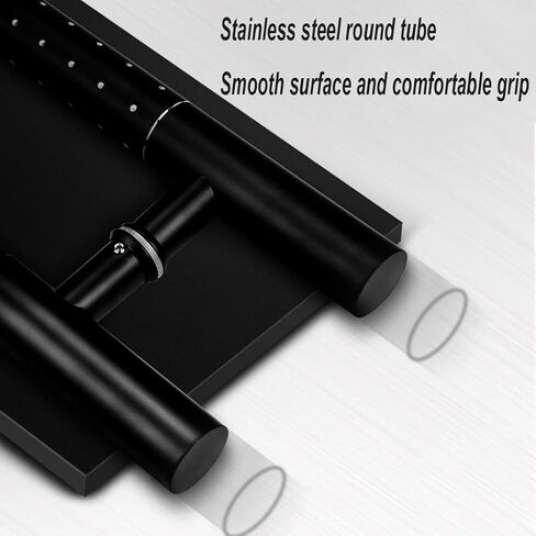 Black Stainless Steel Commercial Office Tempered Glass Door/Sliding Wooden Barn Door Push-Pull Handle,4 Lengths(Size:1000×700mm) in Saudi Arabia