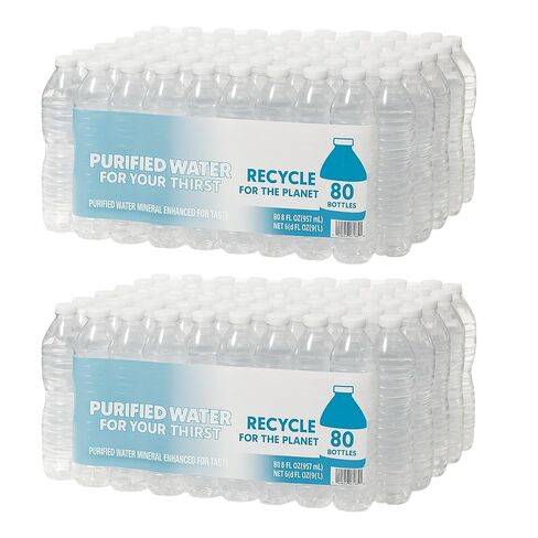 Purified Bottled Water 8 fl. oz., 80 pk. TOTAL 160 BOTTLES in Saudi Arabia