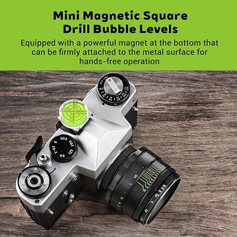 8 PCS Small Bubble Level Bullseye Spirit Level Mini Square Circular Measuring Leveling Tool for String Line for Camera Phonograph Turntable Tripod Frame Drill 1.57x0.59 in & 1.25x0.47in in Saudi Arabia