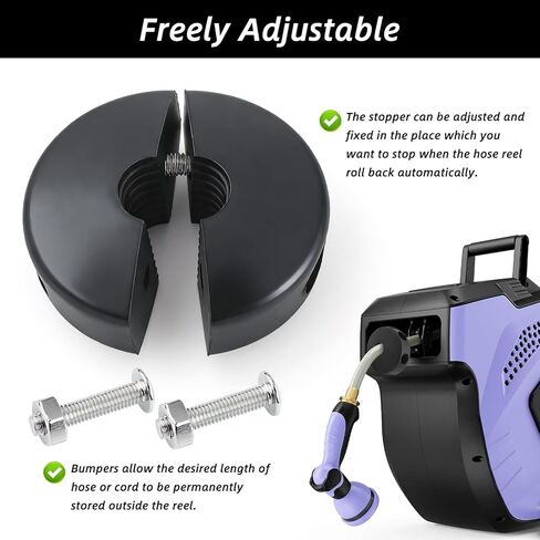 مجموعتان من بكرة خرطوم الهواء سدادة كروية مطاطية لبكرة خرطوم هواء مدفوعة بزنبرك 3/8 بوصة، أجزاء بديلة لمصد خرطوم قابل للتعديل للترجيع التلقائي لبكرة خرطوم قابلة للسحب تحتاج إلى المسمار بإحكام in Kuwait