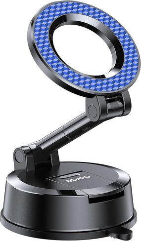 Vacuum Magnetic Car Phone Holder for Magsafe, Suction Cup Phone Holders for Your Car Dashboard/Windshield, 360°Adjustable Foldable Car Mount for iPhone 17 Pro Max 16 15 14 13 12 Series in Saudi Arabia