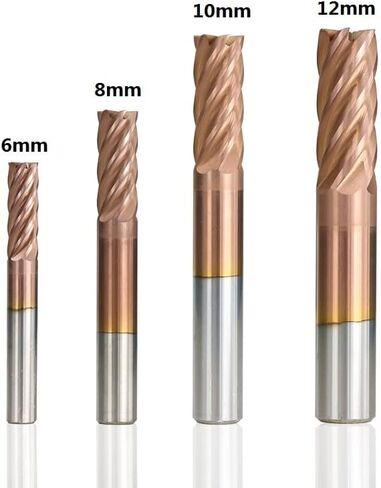 1 قطعة مطحنة نهاية كربيد 6 الناي TiCN طلاء HRC 55 6/8/10/12 مللي متر قاطعة المطحنة الحلزونية لسبائك الفولاذ/الفولاذ المتصلب لقمة التوجيه باستخدام الحاسب الآلي in Kuwait