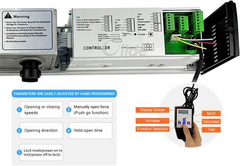 Automatic Swing Door,Push Button Swing Door Opener Remote Control Swing Opening Heavy Duty Door Operator with 2PCS Exit Buttons in Kuwait
