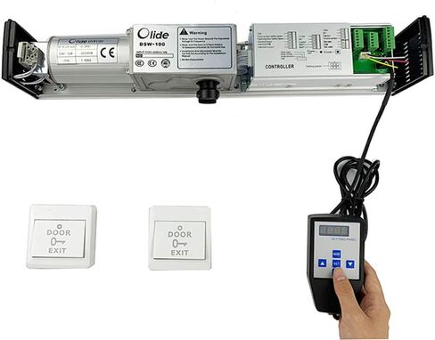 Olideauto 120B Commercial Automatic Swing Door Operator,Wireless FOB Keychain and Wired Exit Button Auto Open Door in Kuwait