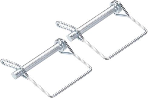 uxcell Shaft Locking Pin w Ear - 9mm x 70mm Coupler Pin for Farm Trailers Wagons Lawn Garden in Square 2Pcs in Saudi Arabia