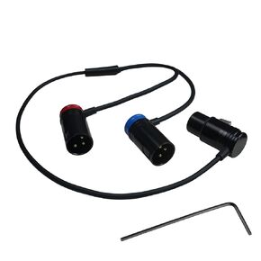 كابل مقسم XLR منخفض المستوى، سلك مقسم XLR متوازن الزاوية اليمنى، كابل مكبر صوت مزدوج أنثى إلى ذكر 3 دبابيس على شكل Y (1.6 قدم) in Kuwait