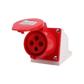 مقبس مثبت 4 ثقوب 16A4X16A مقبس الطيران مقاوم للماء IP44 ZQ-114 (4 كور 16A صلب) in Kuwait