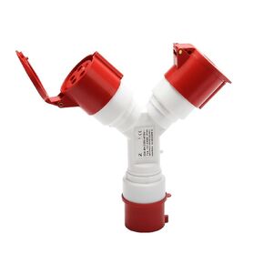 مقبس صناعي واحد إلى اثنين 5X32A طيران ثنائي الاتجاه ومقبس مقاوم للماء IP44 1025-2 in Kuwait