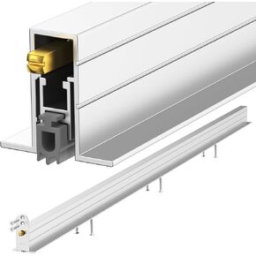 Automatic Door Sweeping Bottom Aluminum Alloy 36in Recessed Mount Type - Suitable for Door Bottom Sealing Sound Insulation Windproof Dustproof Light Blocking and Small Animal Prevention in Kuwait