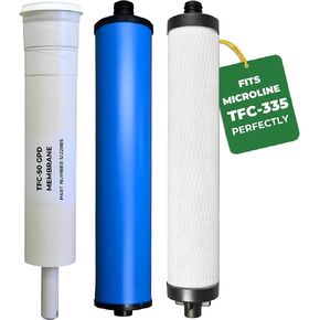 (TFC-335) مجموعة استبدال فلتر مياه التناضح العكسي - الرواسب، خرطوشة الكربون، غشاء مرشح GAC المضمن in Kuwait