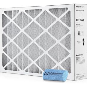 16x25x4 Air Filter Replacement MERV 11, FC100A1029 Pleated HVAC AC Furnace Filters with Wholesalehome Cleaning Cloth, 2-Pack (Actual Size: 15.94 x 24.86 x 4.38 Inches) in Kuwait