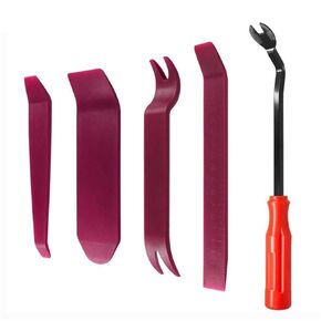 مجموعة أدوات إزالة لوحة مشبك الباب التلقائي، شفرات التنقل، تفكيك أداة إصلاح التحويل الداخلي للسيارة البلاستيكية (4 قطع باللون الأرجواني) in Kuwait