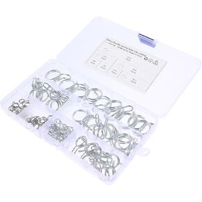 70 قطعة سلك مزدوج الربيع المشابك خط الوقود خرطوم المشابك خرطوم السحابات للسيارات دراجة نارية حجم Φ6-φ18 استخدام السباكة الصناعية in Kuwait