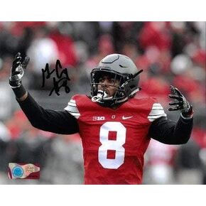 Athlon Sports CTBL-024013 Gareon Conley موقعة من ولاية أوهايو بوكس ​​8 × 10 بوصة. صورة رقم 8 أفقية in Kuwait