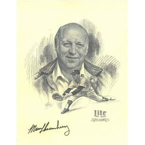 Athlon Sports CTBL-025332 8 × 10 بوصة. صورة وطباعة حجرية موقعة من مارف ثرونبيري نيويورك يانكيز، أبيض وأسود in Kuwait