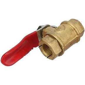 2 Pcs 1/8" 3/8" 1/2" Female Thread Brass Ball Valve Water Oil Gas Fuel Line Shutoff Switch Garden Irrigation Waterstop Valve(Yellow-1/8) in Kuwait
