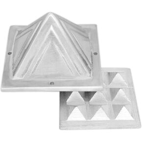 CORONATING Homes Metal Vastu Aluminium 2 Layer Pyramid | Aluminium Vastu Remedy | 3-Inch | Pyramid for Positive Energy, Health & Wealth | Vastu Dosh Remedies for Home & Office | Pack of 1 in Kuwait