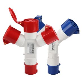 1 قطعة مقبس الطيران 16/32A متعدد الوظائف ثلاثي الاتجاه ثلاثي الطور بأربعة أسلاك مقبس صناعي نقطة واحدة ثلاثة مقبس (1023 3332Aone Point Three) in Kuwait