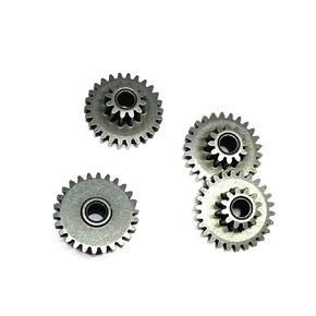 Steel Heavy Duty Motor Pinion Gear 4pcs Metal Double Gear 0.5M 12T-26T 3MM Loose Fit Variable Speed Reduction in Saudi Arabia