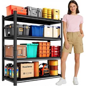 36" W Heavy Duty Garage Shelving 2000 LBS 4 Tier Storage Shelves Adjustable Industrial Metal Wire Shelf Utility Rack for Garage,Basement,Pantry,Warehouse,Commercial,36" W X 16" D X 54" H in Saudi Arabia