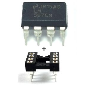 LM567CN/NOPB LM567CN LM567 IC Tone Decoder ومآخذ DIP ذات 8 سنون مع دبابيس اتصال آلية صديقة للوحة التجارب (عبوة من 5) in Kuwait