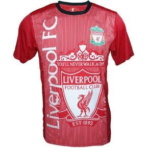 Icon Sports Men متوافق مع ليفربول، متوافق رسميًا مع قميص بولي جيرسي من LiverpoolSoccer -08 XL أحمر in Kuwait