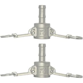 2PCS Stainless Steel 1" Type C Cam and Groove Hose Fitting, Type C cam groove hose fitting,Male Camlock Adapter x Female NPT(1") in Saudi Arabia