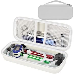 Stethoscope Case for MDF Instruments/for 3M Littmann Classic III Monitoring/Lightweight II S.E/Cardiology IV Diagnostic/Acoustica, for Doctors, Nurses, Student, Clinical, EMS Use -Bag Only (Black) in Kuwait