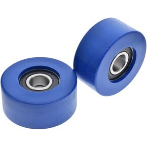 قطعتان من محامل مطلية بالمطاط الأسود مقاس 20 * 80 * 36 مع فتحة مزدوجة 6204RS 20 مم قطر بكرة الباب المنزلقة 80 مم وسمك 36 مم. in Kuwait