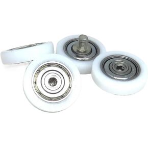 2 قطع القطر الخارجي 30 مللي متر البلاستيك المغلفة الترباس تحمل بكرات 30x7xM6 BS60830-7C1L8M6 بوم عجلة نافذة الباب انزلاق دليل عجلة in Kuwait