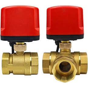 1 قطعة صمام كروي 2 سلك/3 أسلاك مقاوم للماء IP65 2-way/3-way صمام مياه لولبة داخلية 12 فولت 24 فولت DN15-DN50(2 بوصة، اتجاهين_DC24V_CR02) in Kuwait