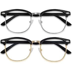 CHEERS DEVICES Blue Light Glasses for Teens Half Frame Gaming & Computer Glasses, Anti Eyestrain Clear Lens (age 11-18) in Kuwait