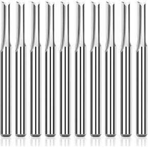 10 قطعة قاطعة الطحن ذات النهاية المستقيمة 1/8 بوصة مطحنة نهاية الكربيد عرقوب ﻿قاطعة الطحن ذات الفتحة المستقيمة ذات الحواف المزدوجة لأداة طحن لقمة التوجيه لأعمال النجارة باستخدام الحاسب الآلي in Kuwait