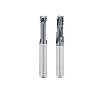 Carbide Threading Milling Cutter Single Tooth Three Teeth Full Thread CNC Cutters Hard Alloy Coating Threaded End Mills 1Pcs(M8x1.25) in Kuwait