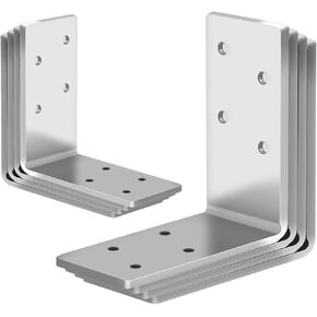 20 حزمة L بين قوسين 3x3 للخشب، قوس تأطير، بين قوسين زاوية شديدة التحمل، دعامة زاوية من الفولاذ المقاوم للصدأ، قوس 90 درجة، حديد زاوية مع فتحات خارجية in Kuwait