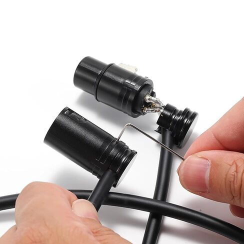 Low Profile XLR Splitter Cable, Right Angle Balanced XLR Splitter Cord, Dual Female to Male 3 Pin Patch Y Cable Speaker Cable（1.6FT in Saudi Arabia