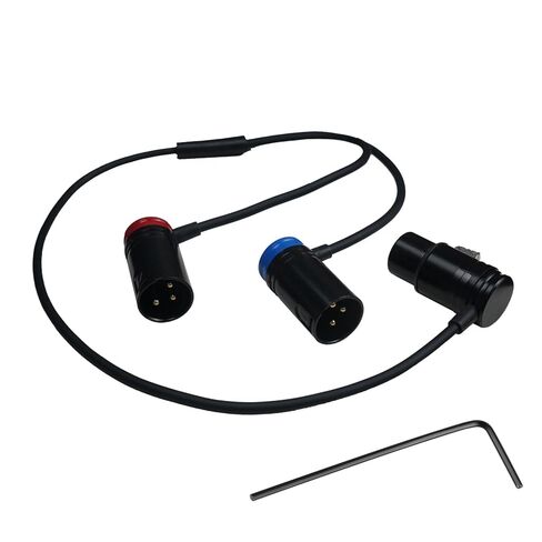 كابل مقسم XLR منخفض المستوى، سلك مقسم XLR متوازن الزاوية اليمنى، كابل مكبر صوت مزدوج أنثى إلى ذكر 3 دبابيس على شكل Y (1.6 قدم) in Kuwait