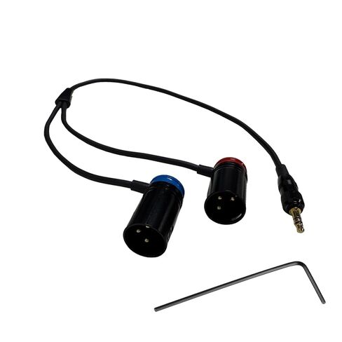 Low Profile XLR Splitter Cable, Right Angle Balanced XLR Splitter Cord, Dual Female to Male 3 Pin Patch Y Cable Speaker Cable（1.6FT in Saudi Arabia