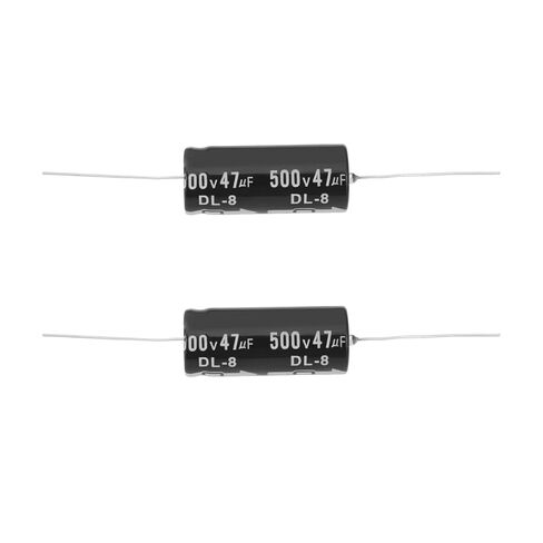 OTOTEC 2PCS 47uF 500V Axial Capacitor 43x18mm Compatible with Fender Hot Rod Deluxe Useful for Replacing Caps in Vintage and Modern Valve Amps in Saudi Arabia