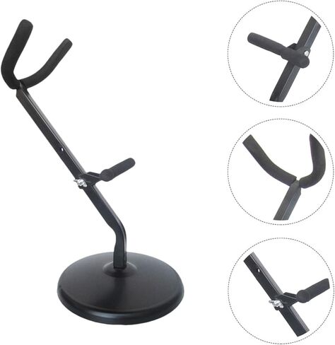 حامل ألتو ساكسفون قابل للطي حامل ساكس حديدي حامل عرض ساكس محمول مع دعم إسفنجي مناسب للاستخدام المكتبي وإكسسوارات الموسيقى in Kuwait