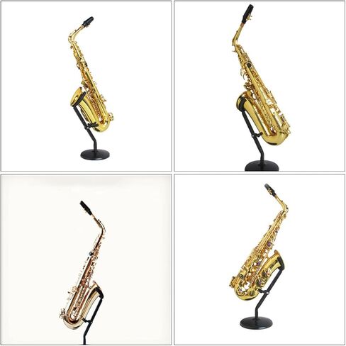 حامل ألتو ساكسفون قابل للطي حامل ساكس حديدي حامل عرض ساكس محمول مع دعم إسفنجي مناسب للاستخدام المكتبي وإكسسوارات الموسيقى in Kuwait