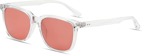 ZUVGEES الفلورسنت الداخلي-41 الفلورسنت الوردي والخارجي-60 بني ملون للصداع النصفي، نظارات حساسية للضوء in Kuwait