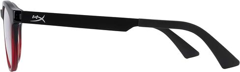 HyperX Spectre Stealth - Gaming Eyewear, Blue Light Blocking Glasses, UV Protection, Acetate Frame, Stainless Steel Temples, Crystal Clear Lenses, Microfiber Bag, Hard Case – Round Small Red in Saudi Arabia