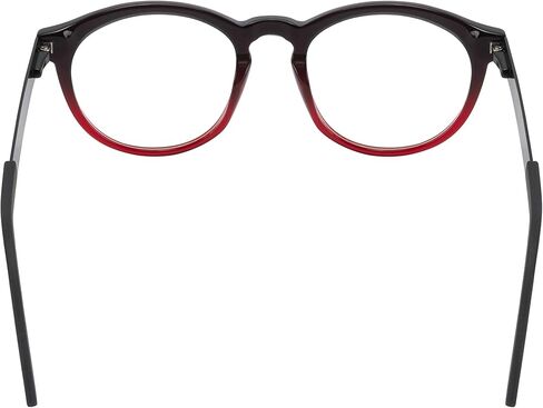 HyperX Spectre Stealth - Gaming Eyewear, Blue Light Blocking Glasses, UV Protection, Acetate Frame, Stainless Steel Temples, Crystal Clear Lenses, Microfiber Bag, Hard Case – Round Small Red in Saudi Arabia