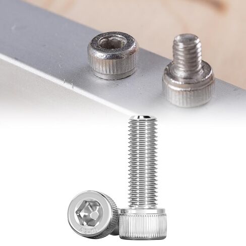 SUNXULIMI M5 x 45mm Socket Head Cap Screws Bolts Stainless Steel 304 Metric Machine Hex Socket Screw, Allen Hex Drive, Fully Thread, 25PCS in Saudi Arabia