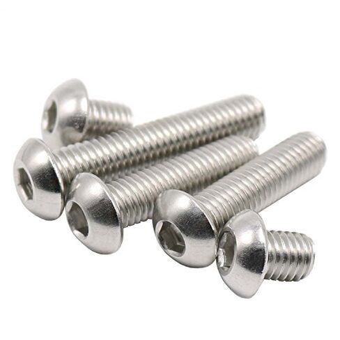 براغي غطاء مقبس رأس M5 × 40 مم، عبوة مكونة من 20 قطعة، من الفولاذ المقاوم للصدأ، خيط كامل، متري in Kuwait