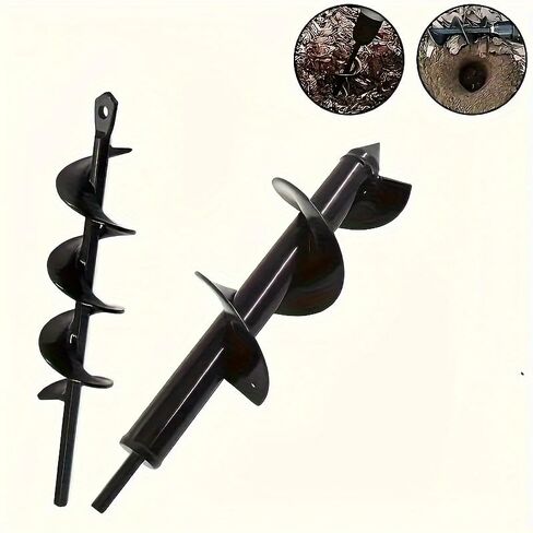 Garden Auger Spiral Drill Bit, Heavy Duty Integrated Design, Bulb & Bedding Planting Auger, Fits 3/8" Hex Drive Drill in Saudi Arabia