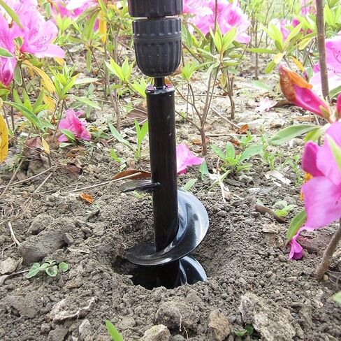Garden Auger Spiral Drill Bit, Heavy Duty Integrated Design, Bulb & Bedding Planting Auger, Fits 3/8" Hex Drive Drill in Saudi Arabia